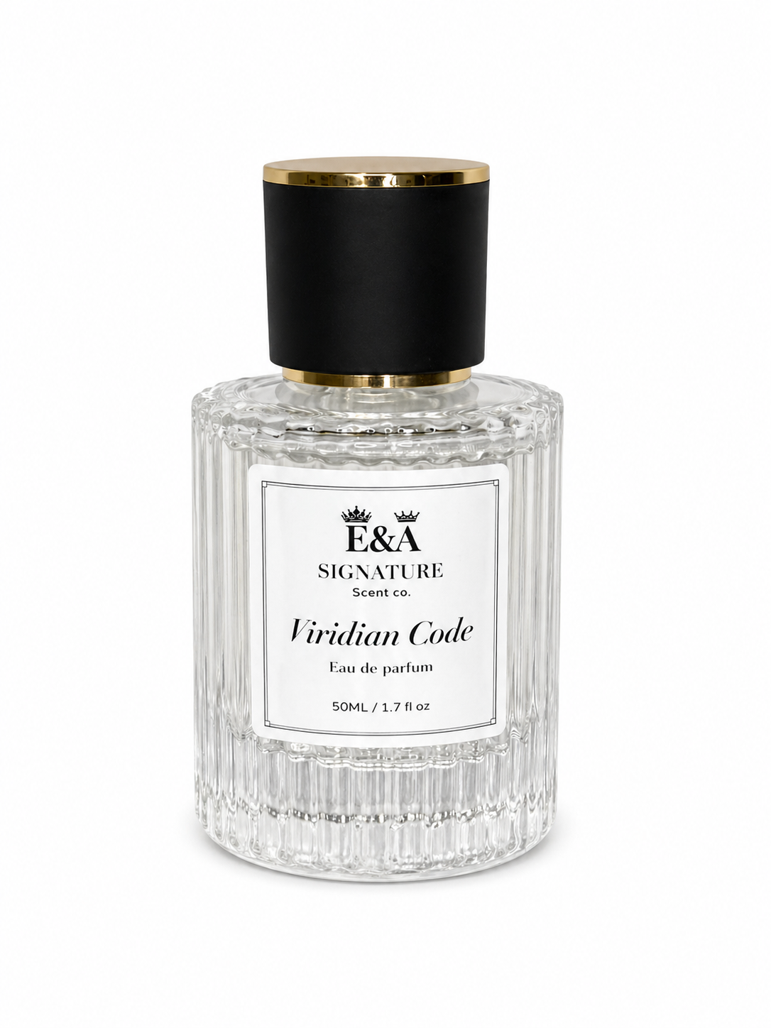 Viridian Code Eau De Parfum by E&A Signature Scent Co luxury fragrance bottle